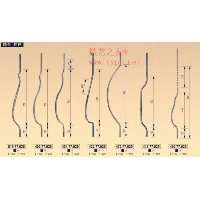 Forgings of iron art accessories