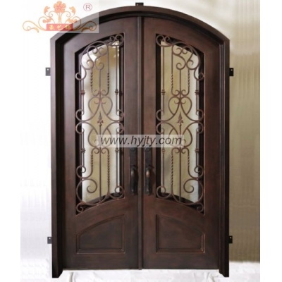 Wrought iron entrance doors
