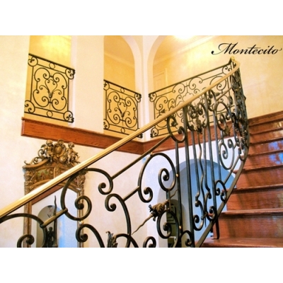 Iron art stair handrails