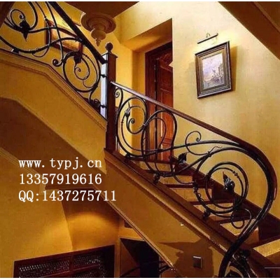 Iron art stair handrails